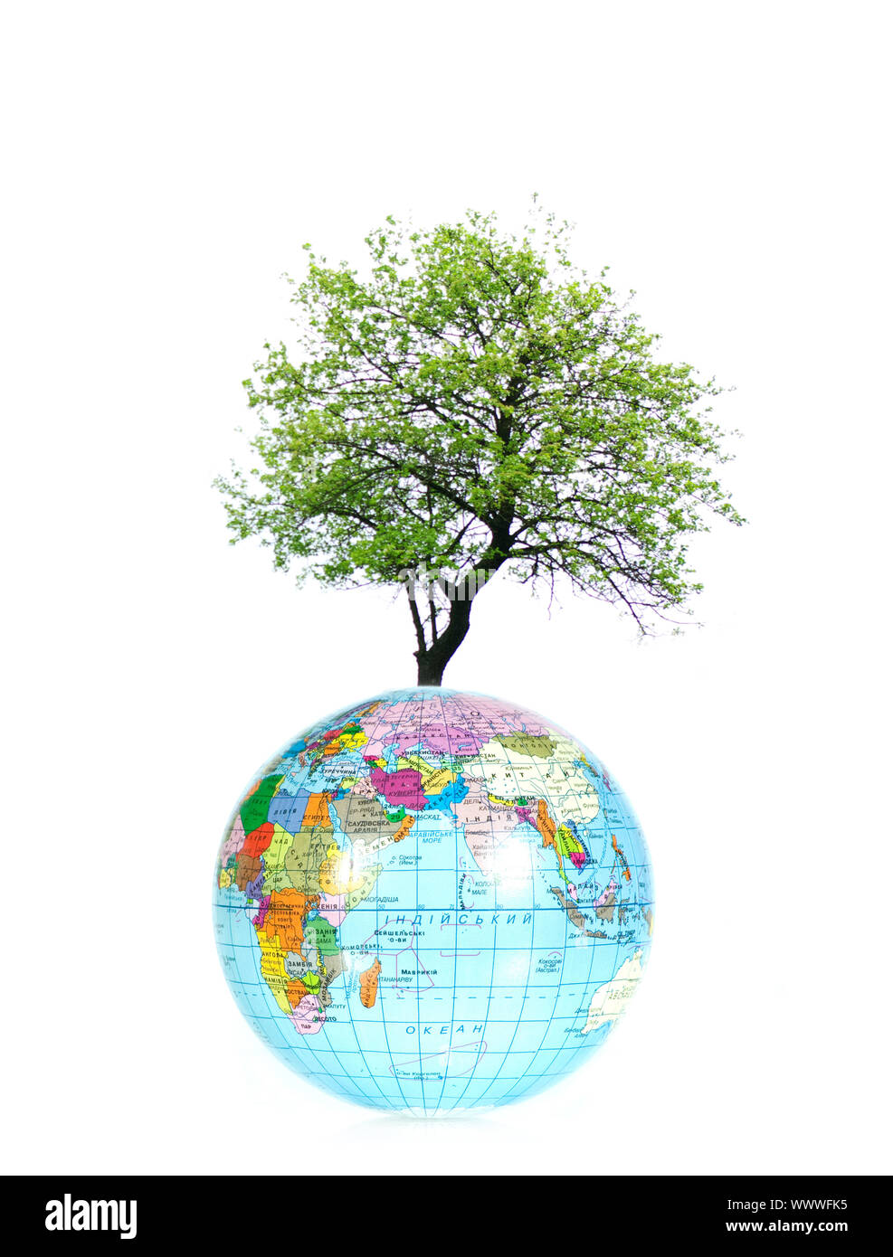 globe isolated on a white background Stock Photo - Alamy