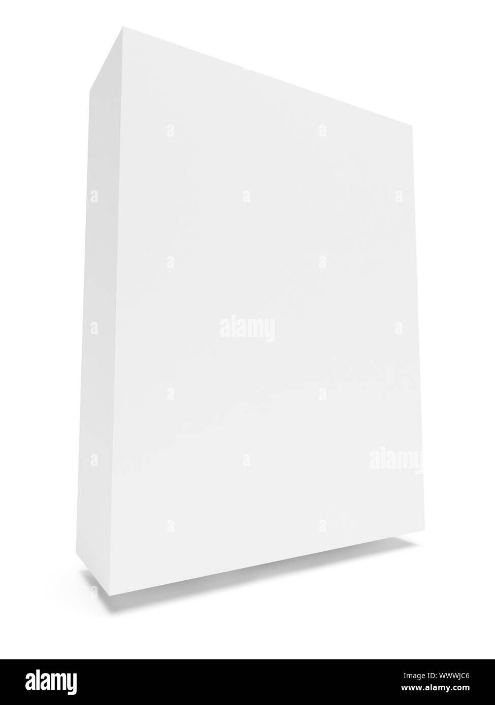 Blank Box Isolated on White Stock Photo Alamy