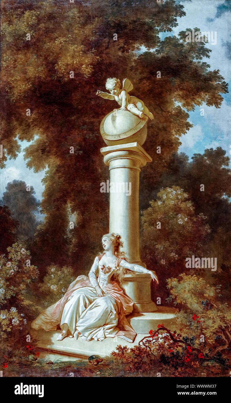 Jean-Honoré Fragonard, The Progress of Love: Reverie, painting, 1771-1772 Stock Photo