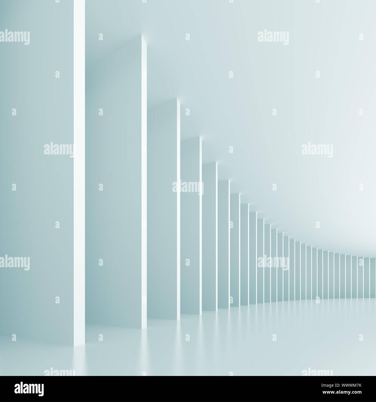 3d Illustration of Blue Abstract Interior Background Stock Photo - Alamy