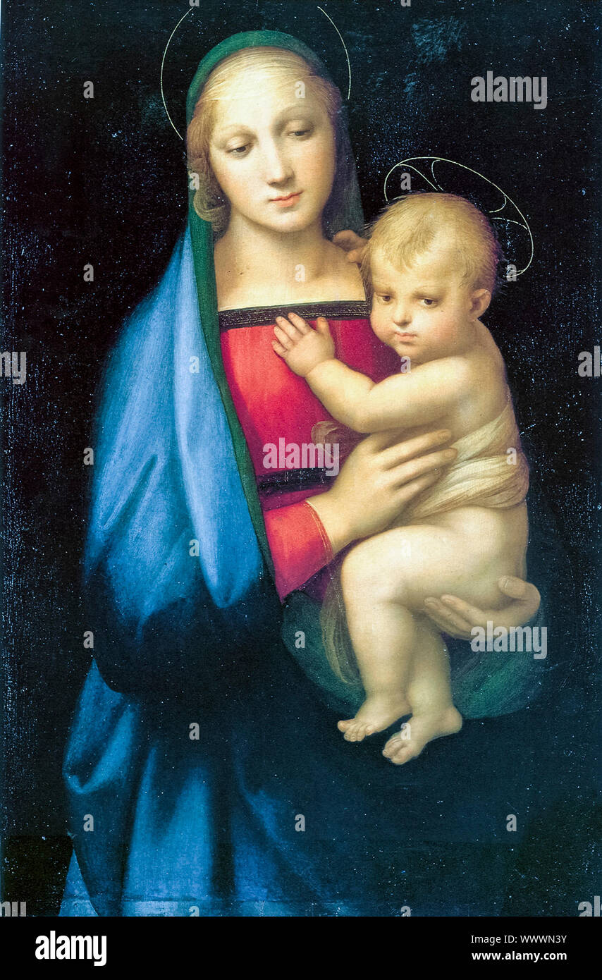 Raphael, Madonna del Granduca, painting, 1505 Stock Photo