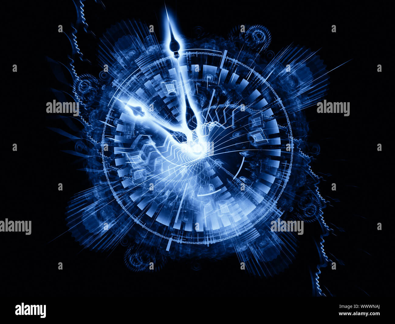 Artistic background for use with projects on time sensitive issues ...