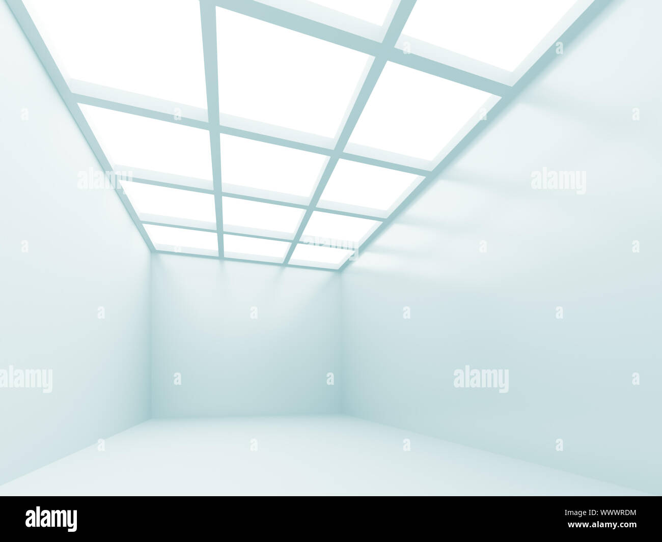 3d Illustration of Blue Abstract Interior Background Stock Photo - Alamy