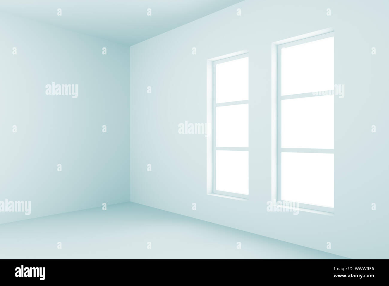 3d Illustration of Blue Abstract Interior Background Stock Photo - Alamy