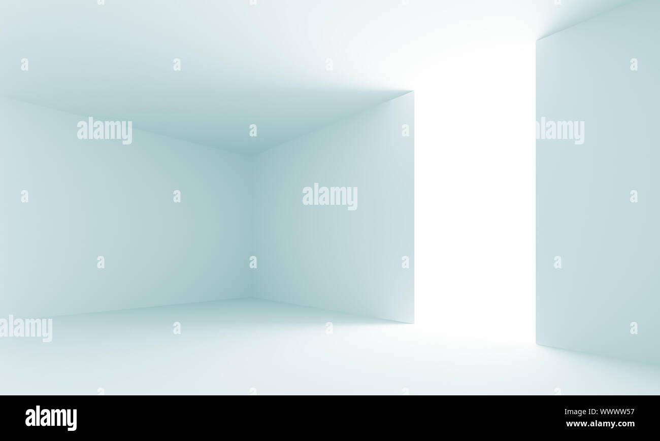 3d illustration of Blue Abstract Interior Background Stock Photo - Alamy