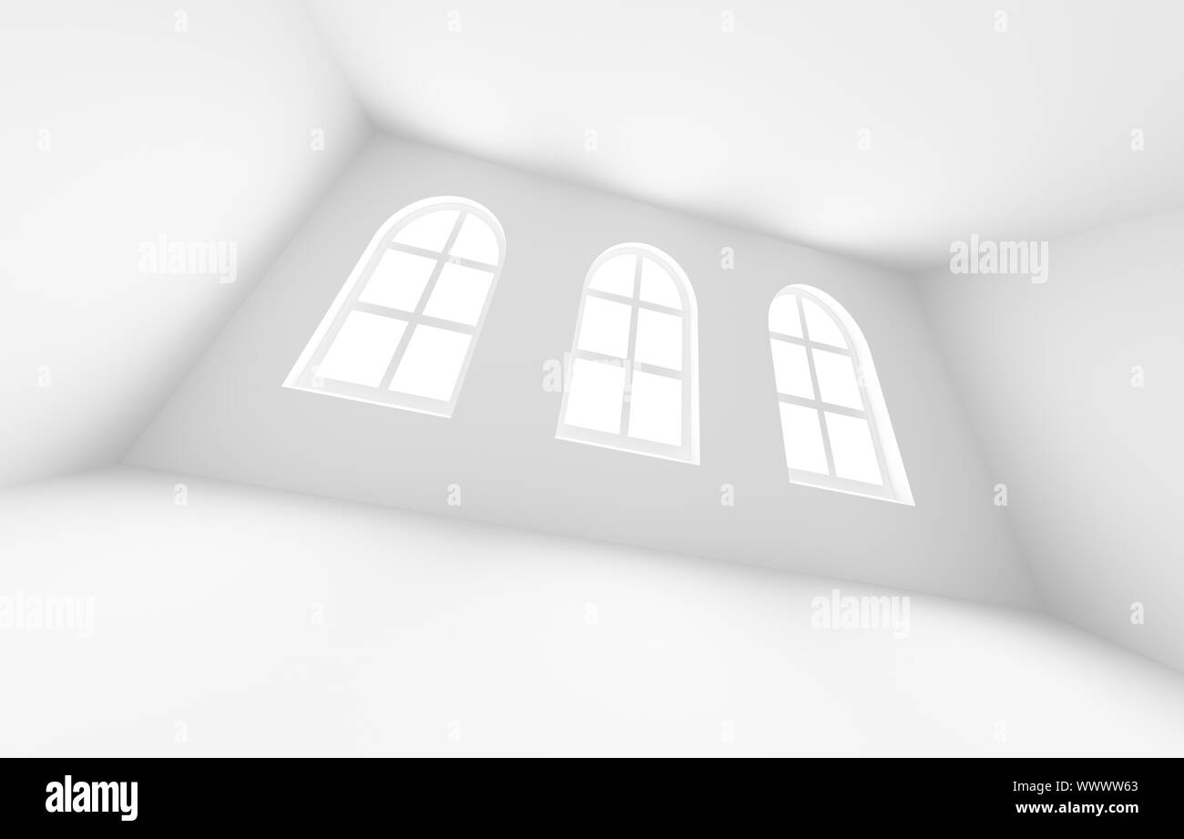 3d Illustration of Blue Abstract Interior Background Stock Photo - Alamy