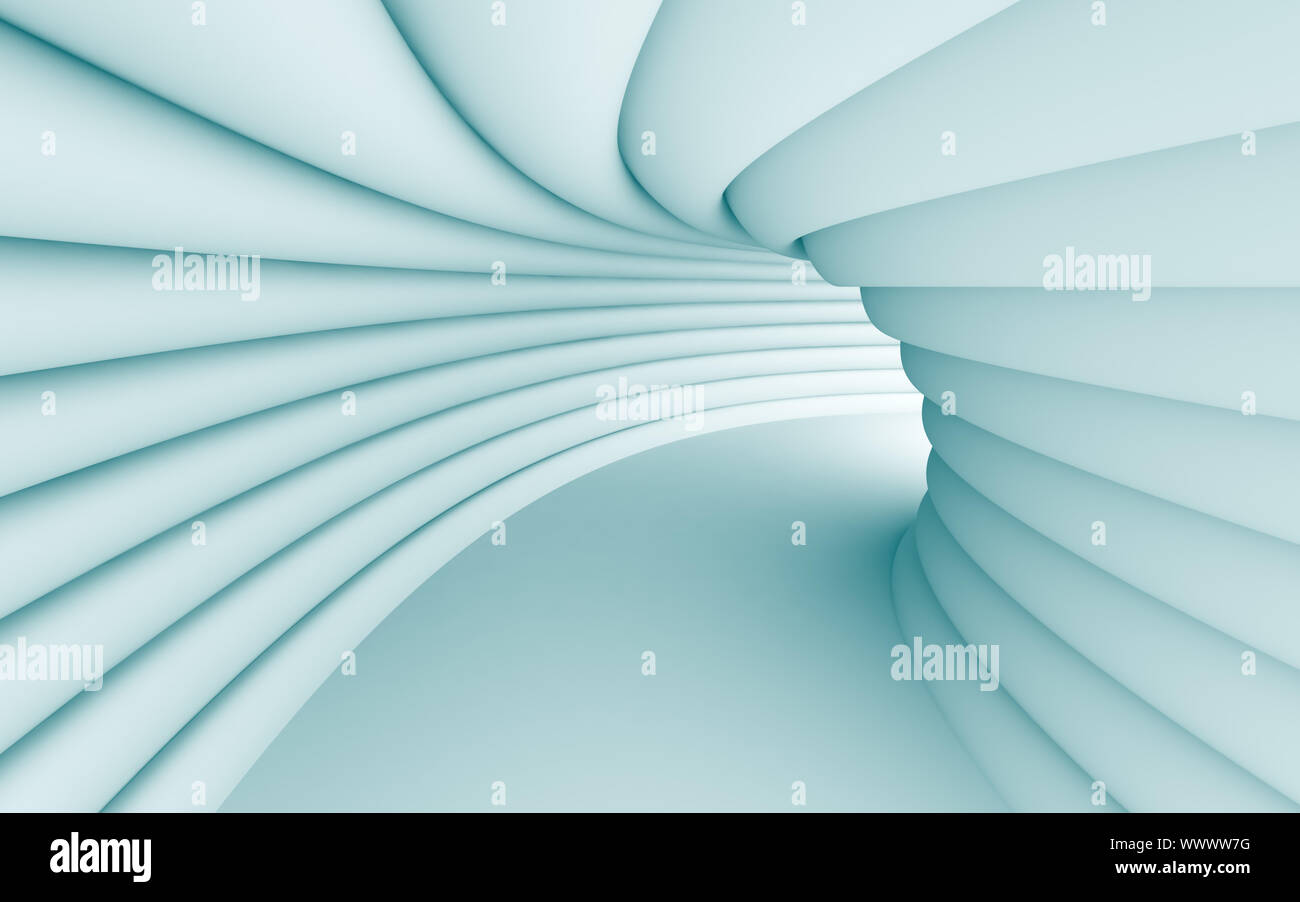 3d Illustration of Blue Abstract Tunnel Background Stock Photo - Alamy