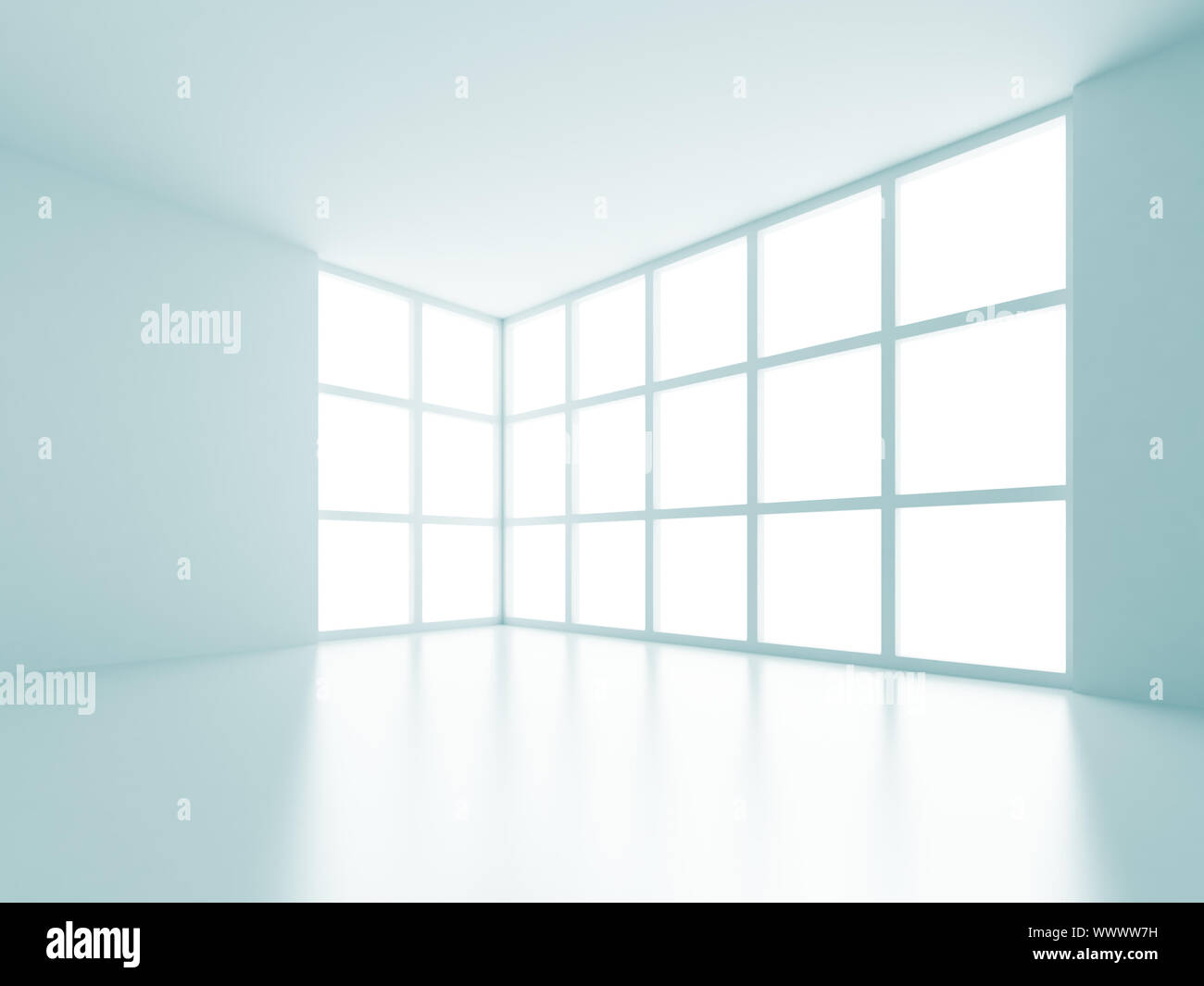 3d Illustration of Blue Abstract Interior Background Stock Photo - Alamy