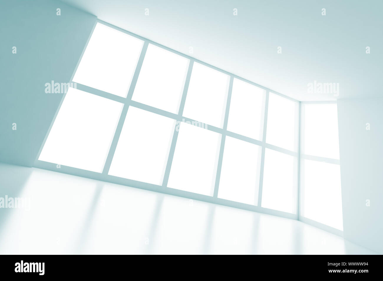 3d Illustration of Blue Abstract Interior Background Stock Photo - Alamy