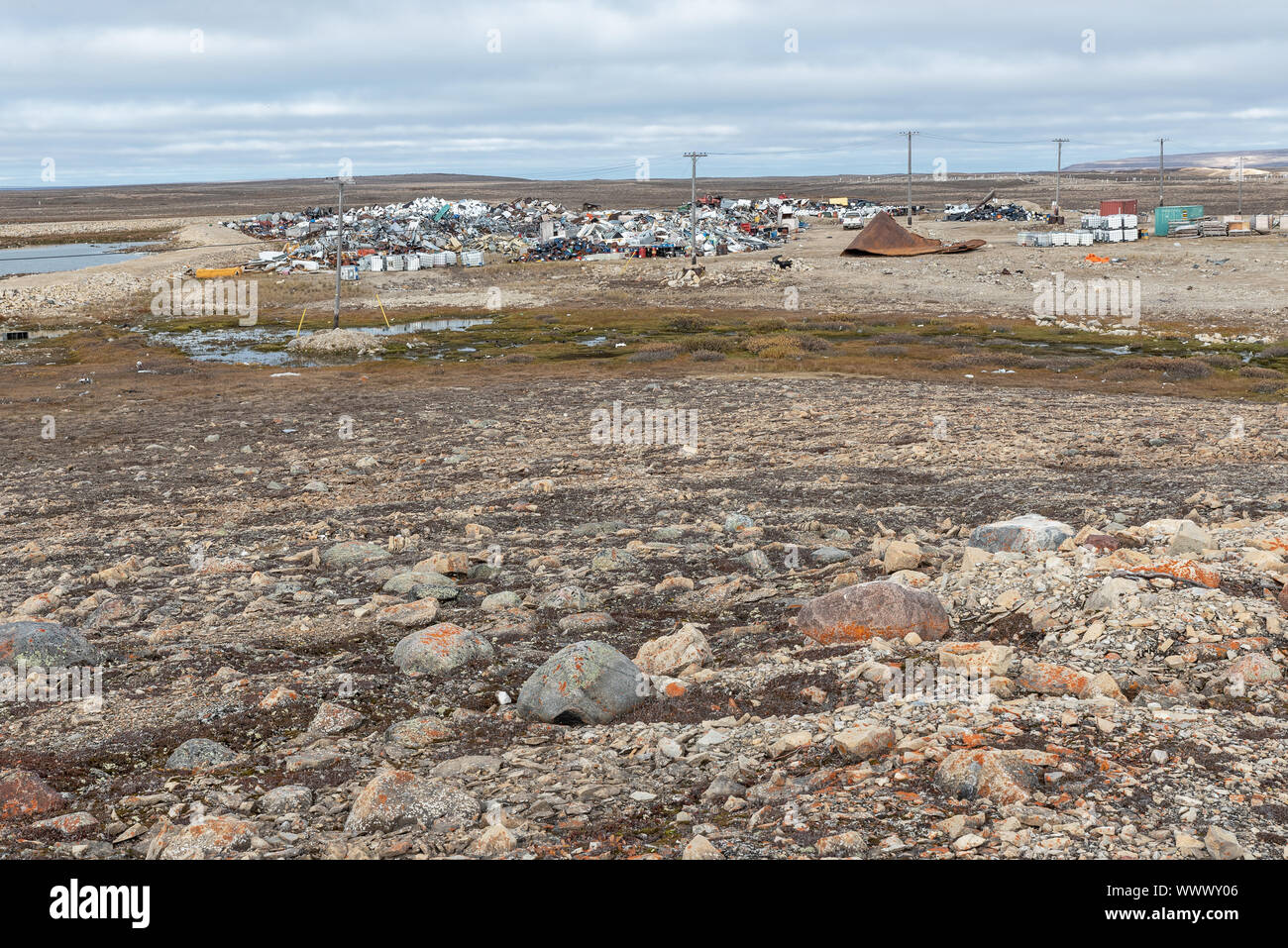 Landfill at Cambridge Bay, Nunavut, Canada Stock Photo Alamy
