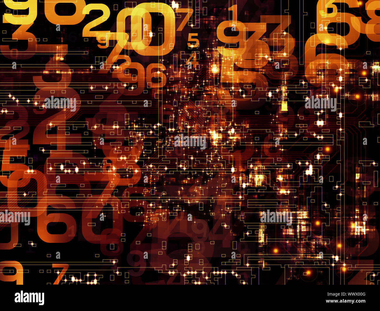 Composition of numbers suitable as a backdrop for the projects on ...