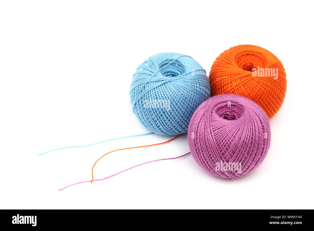 thread isolated on white background Stock Photo - Alamy