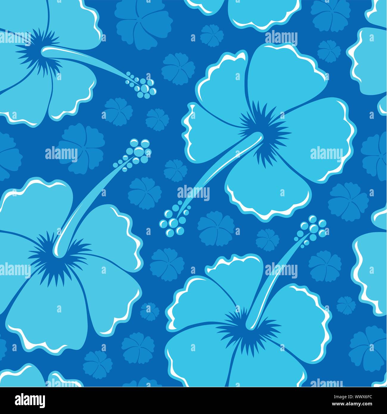 Hibiscus seamless background 1 Stock Vector Image & Art - Alamy