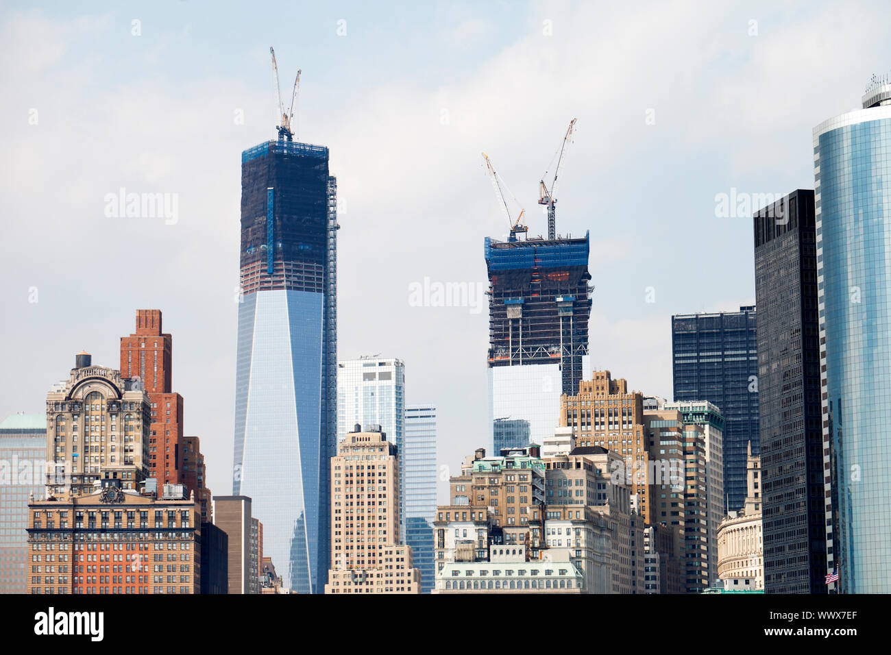 NEW YORK CITY, USA JUNE 10 The new buildings on the WTC site are