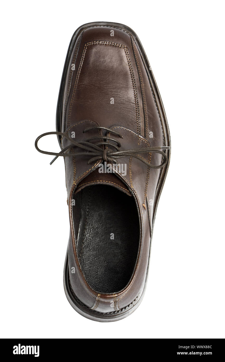 Men's dress shoe, brown leather Stock Photo Alamy