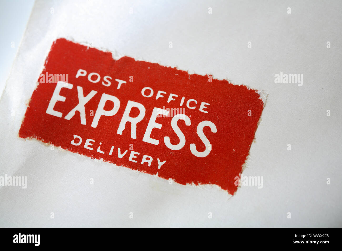 Post office Express stamp Stock Photo Alamy