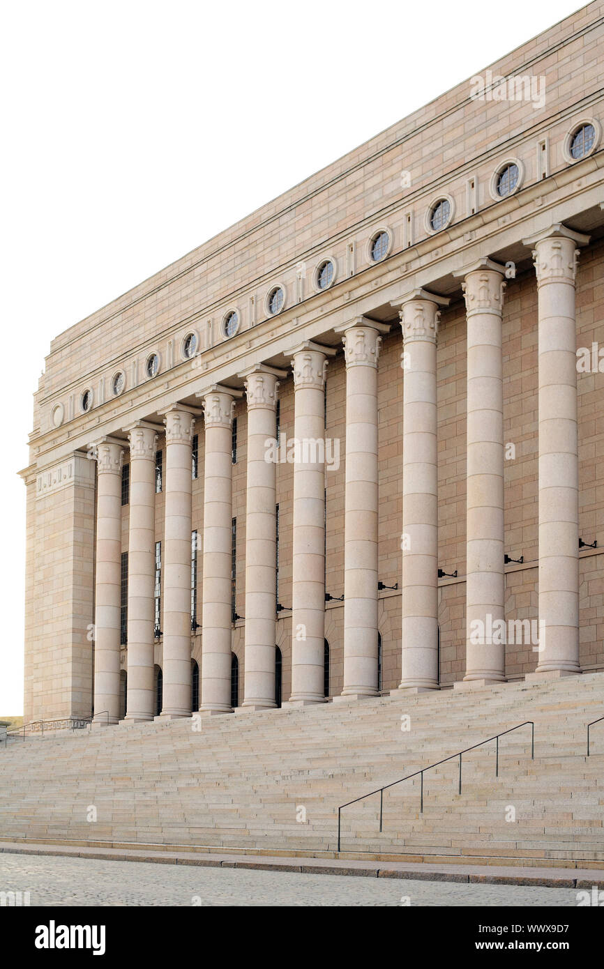 Finnish Parliament "eduskunta" house located in Helsinki Stock Photo ...