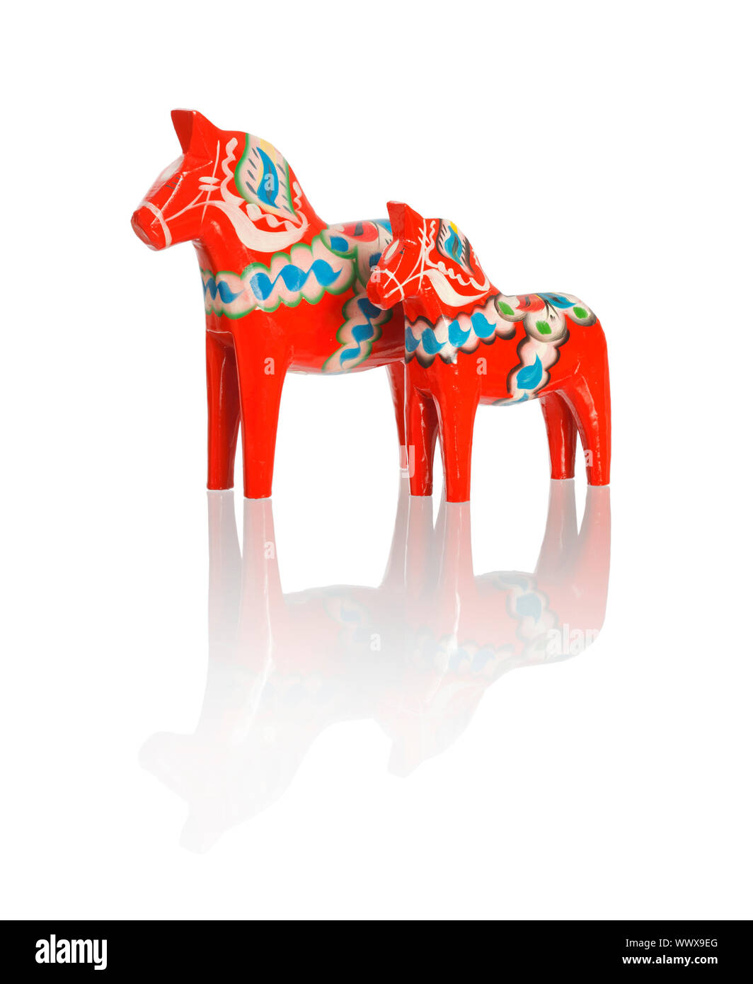 A Traditional Dalecarlian horses or Dala horses (Swedish: Dalahast ...