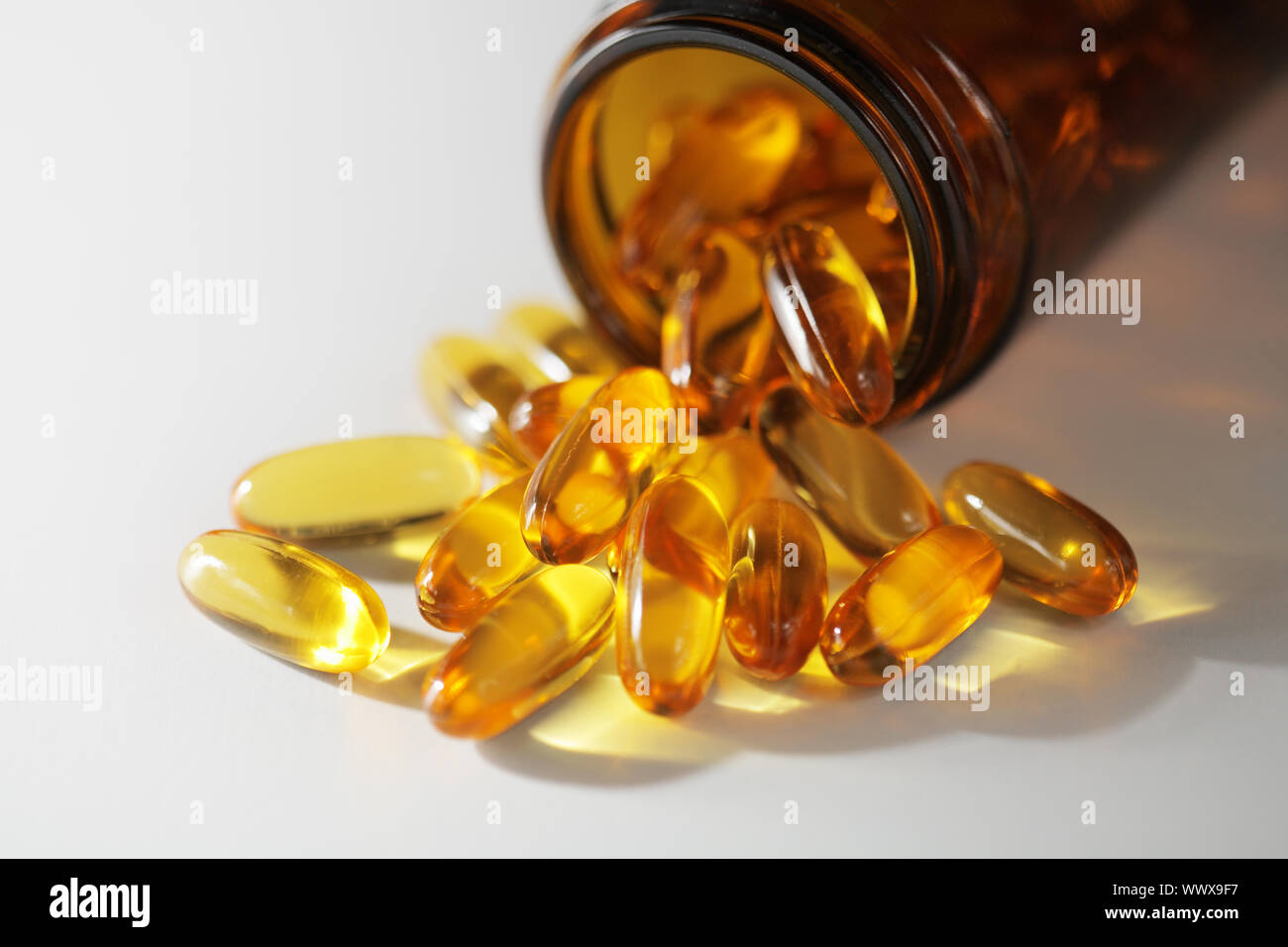 Fish oil pills Stock Photo Alamy