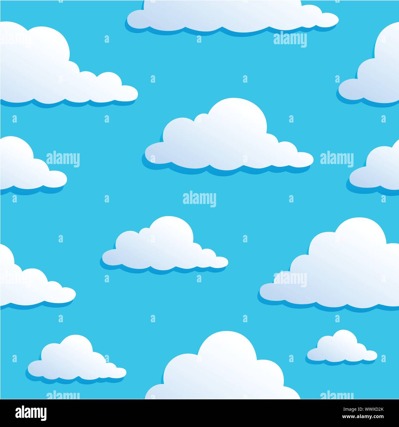Seamless background with clouds 8 Stock Vector Image & Art - Alamy