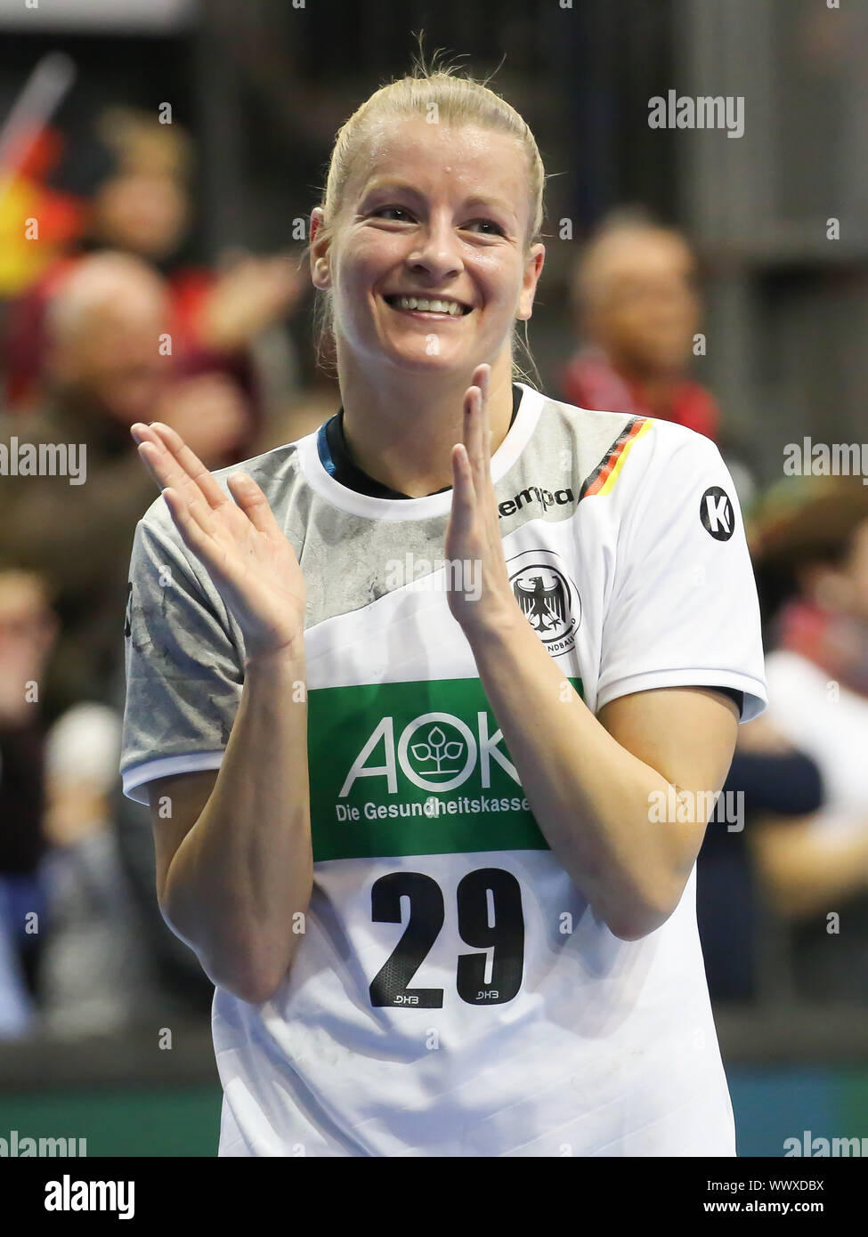 Women's Handball Antje Lauenroth ( Germany, DHB, SG BBM Bietigheim) Stock Photo