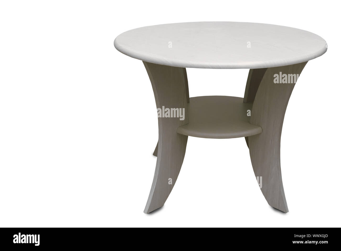 A small coffee table on a white background Stock Photo - Alamy