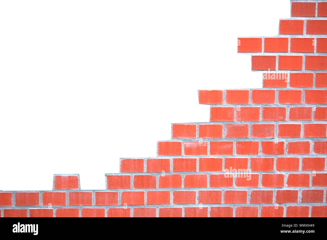 grunge brick wall frame with white space for text Stock Photo - Alamy