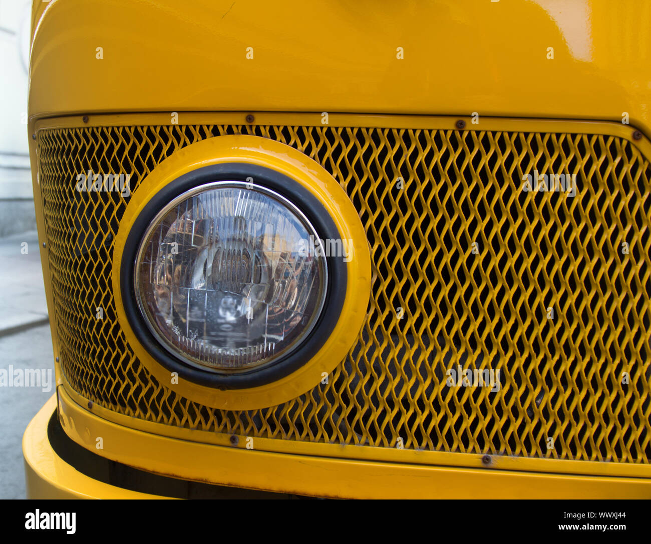 headlight of a vintage car Stock Photo - Alamy