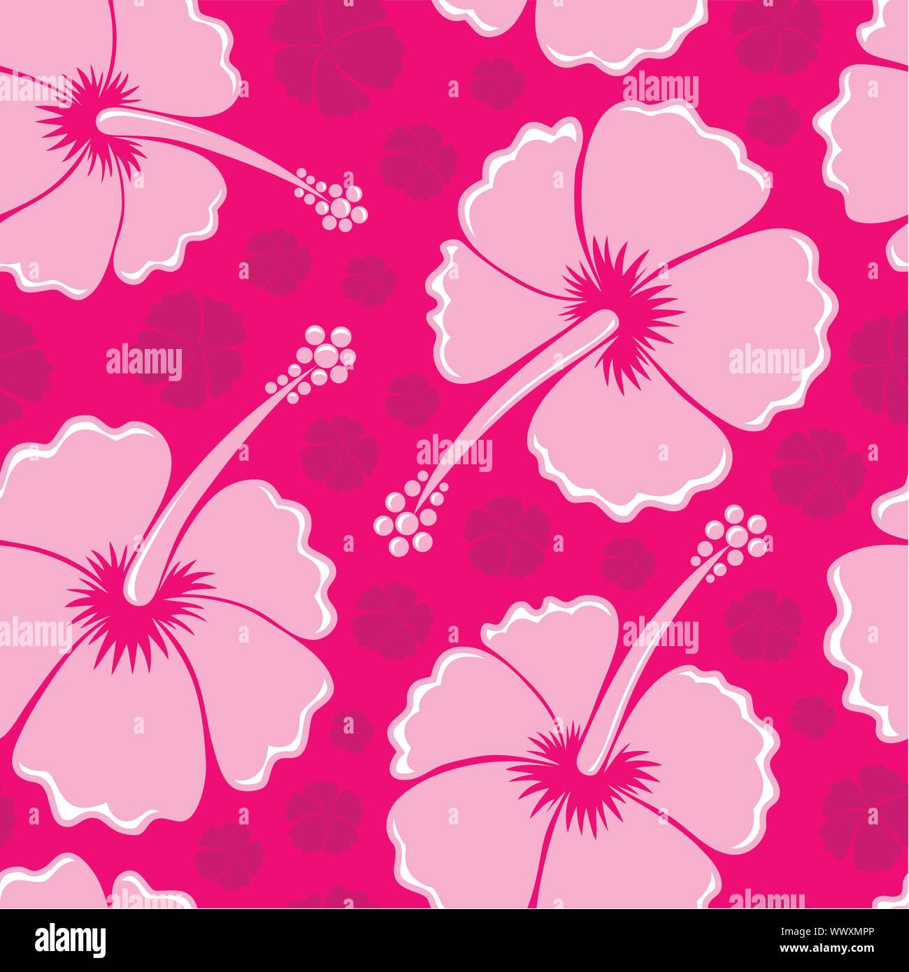 Hibiscus seamless background 3 Stock Vector Image & Art - Alamy