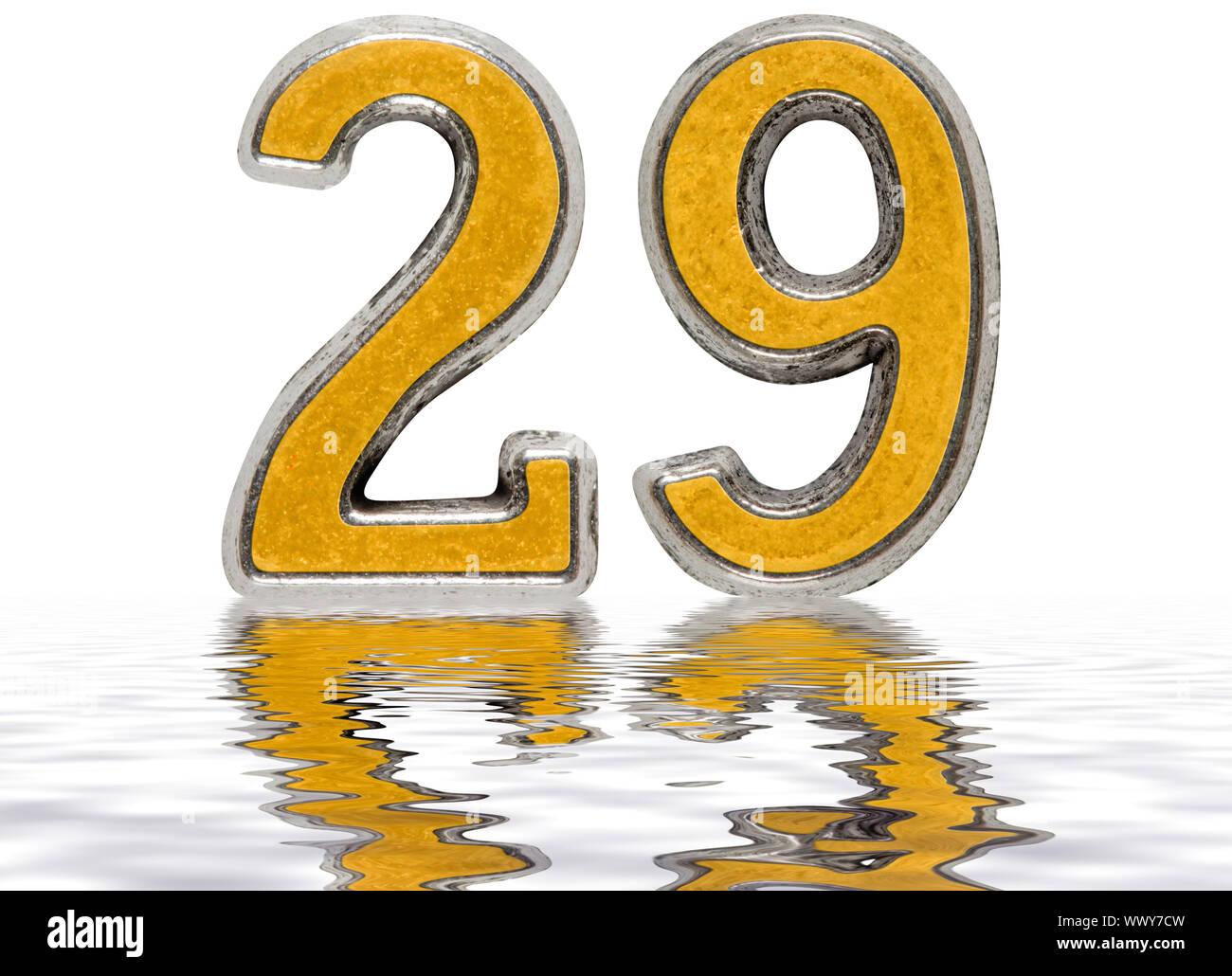 Roman numeral 29, twenty nine, star sky texture imitation