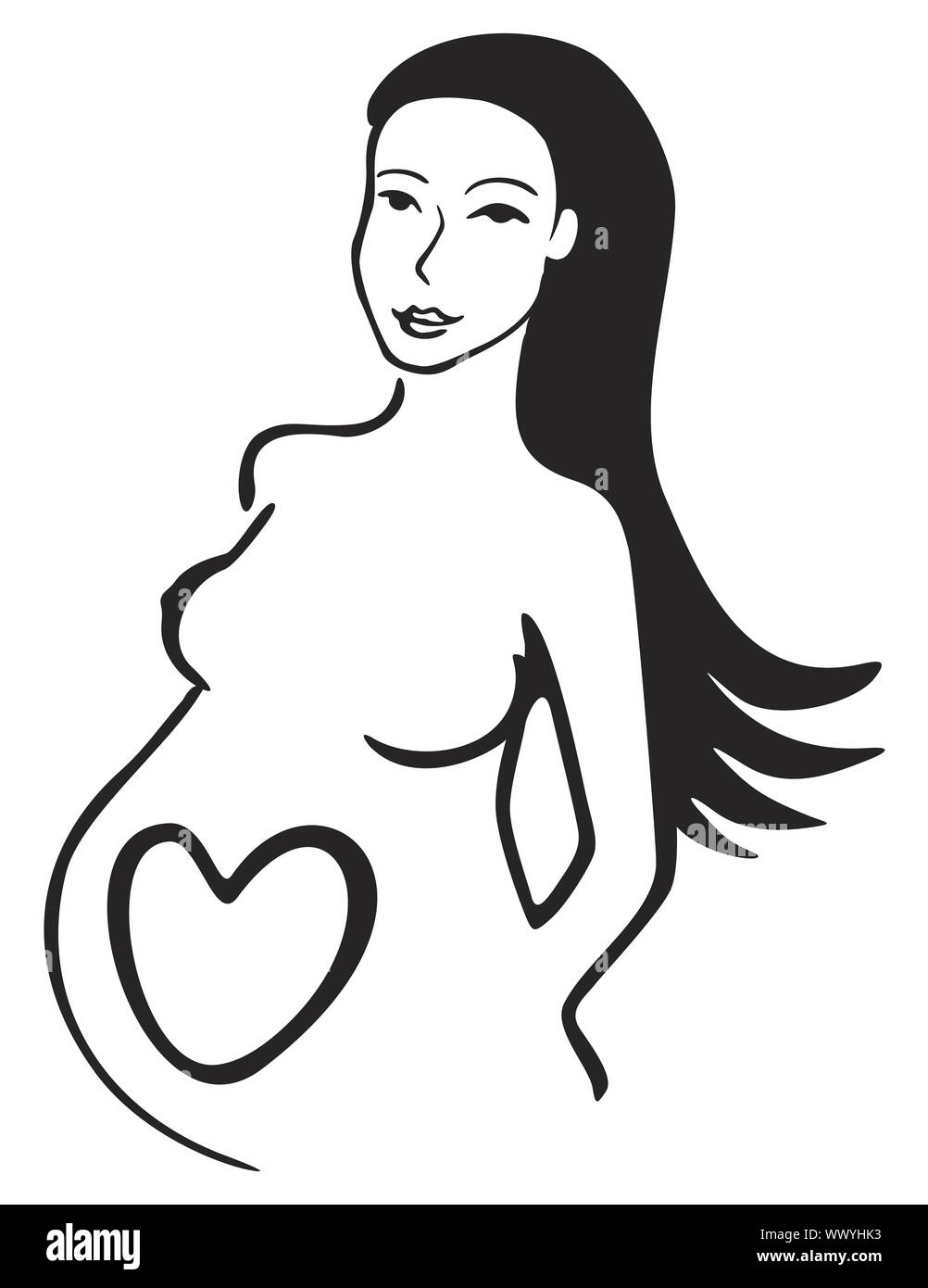 Symbol of pregnancy Stock Photo - Alamy
