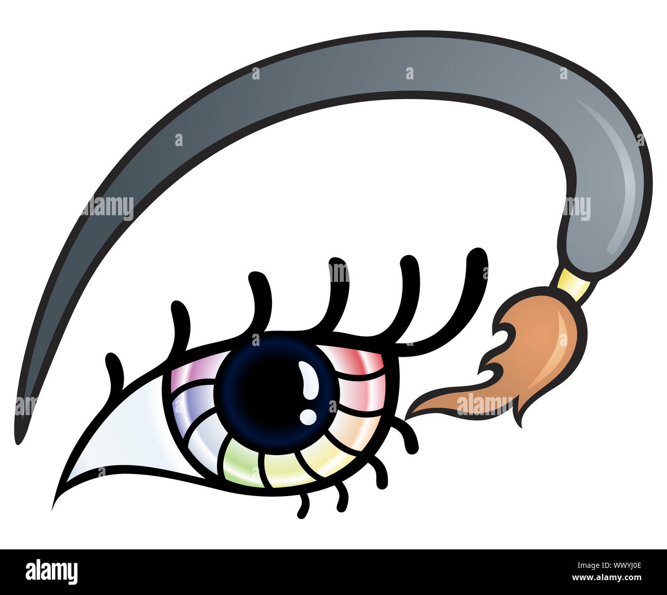 Colorful eye Stock Photo