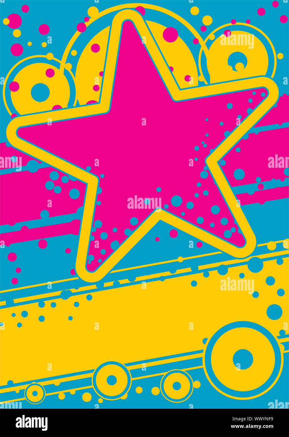 Retro poster Stock Photo