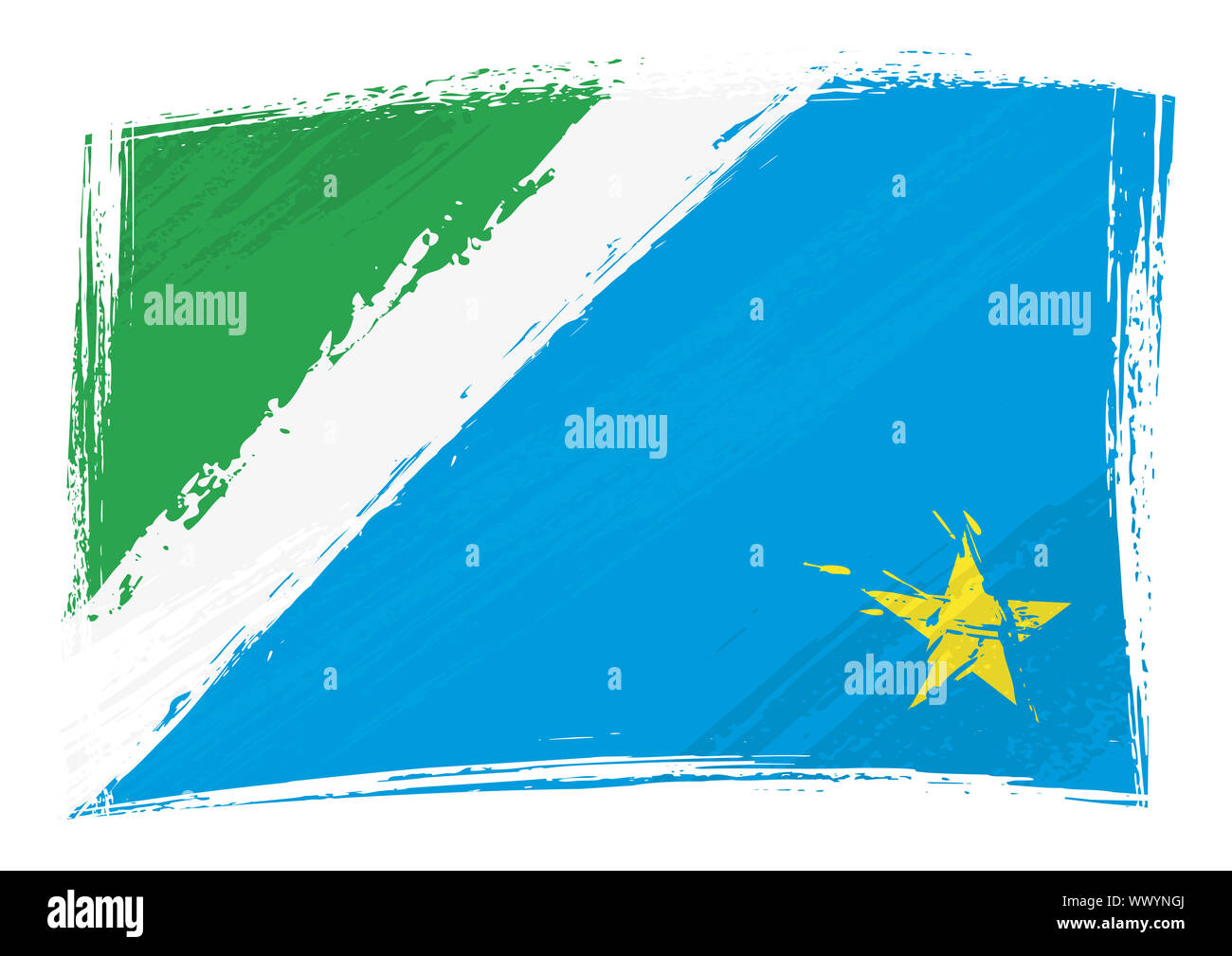 Grunge Mato Grosso do Sul flag Stock Photo