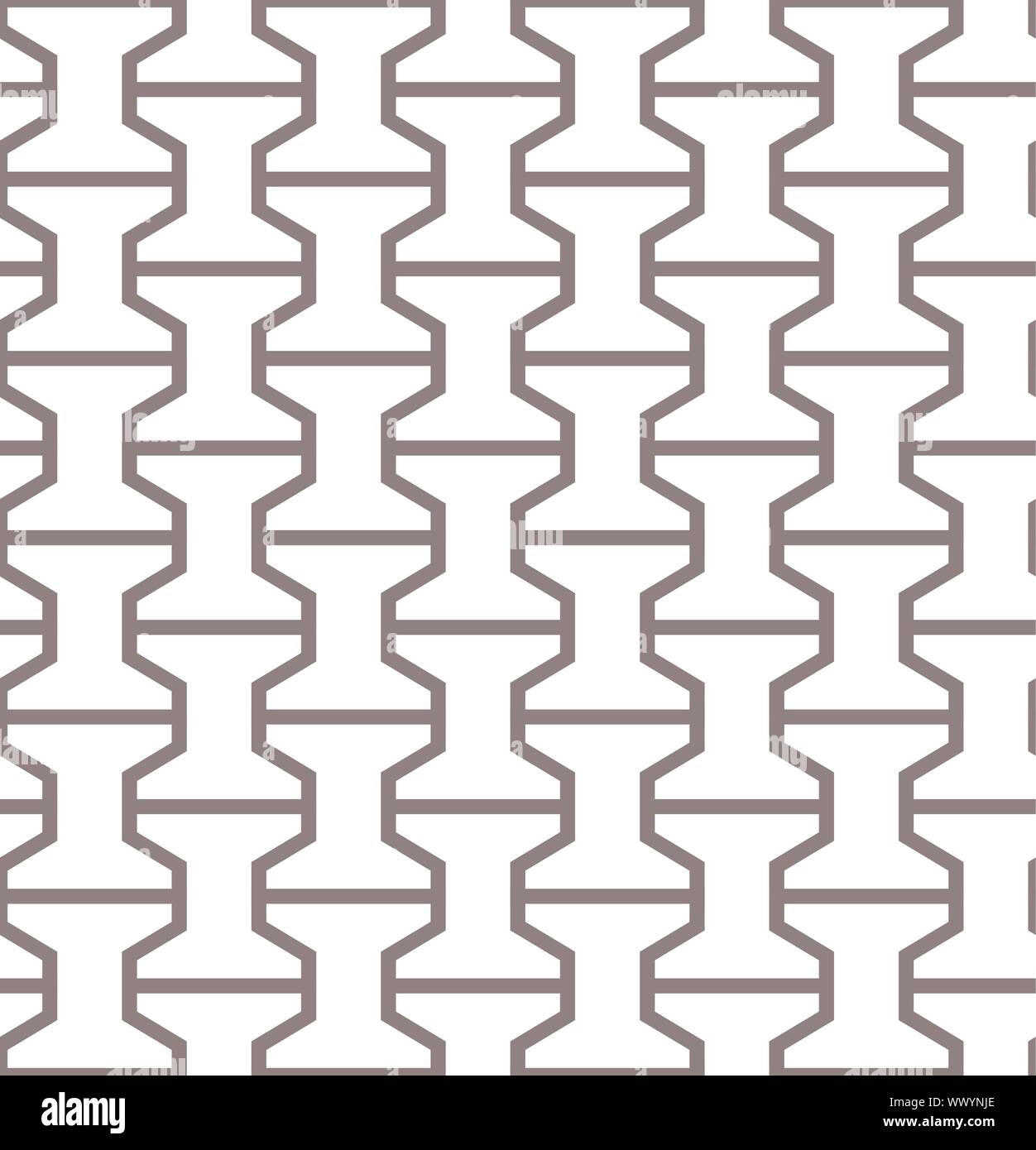 Simple geometric vector seamless gray pattern Stock Vector