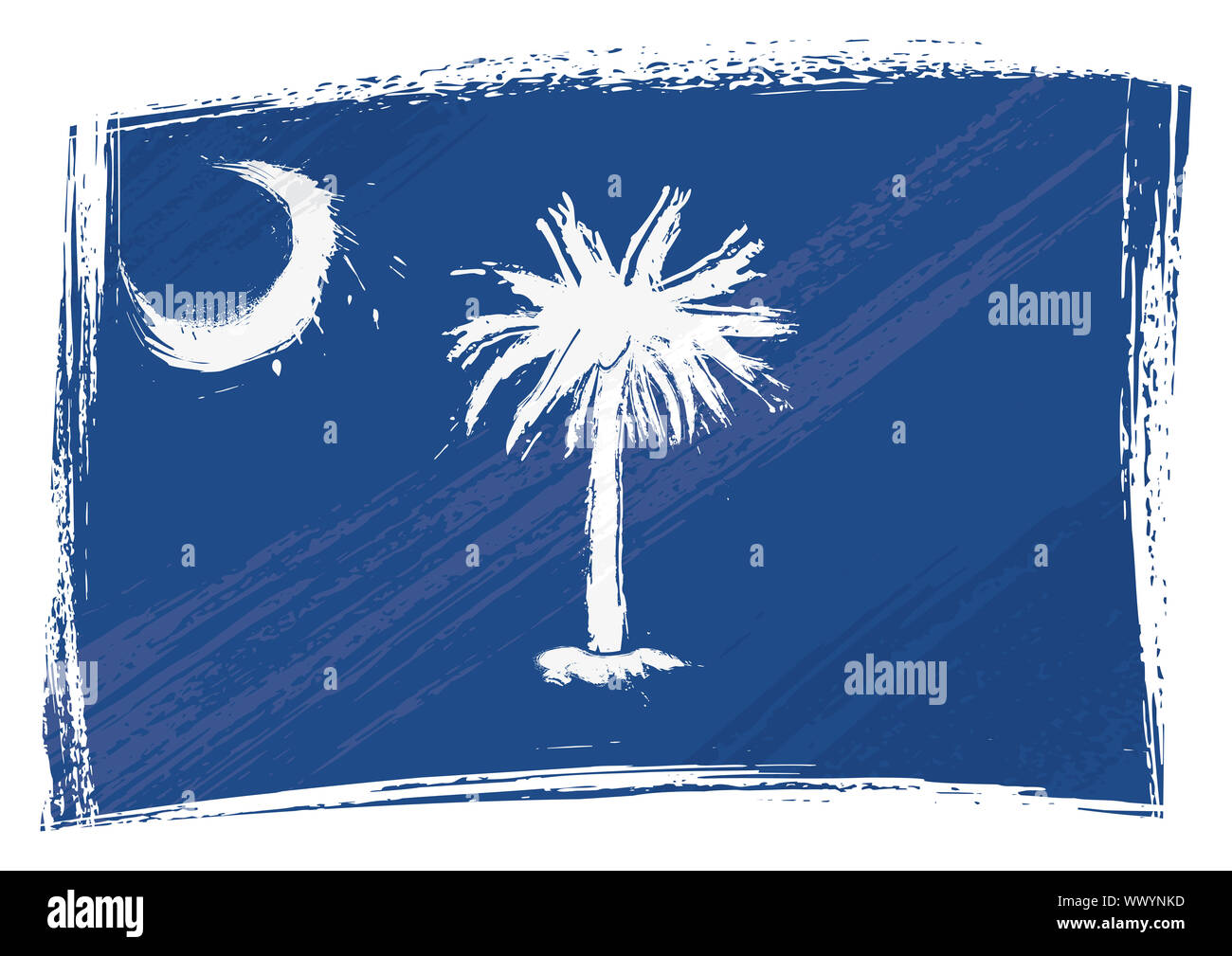Grunge South Carolina flag Stock Photo - Alamy