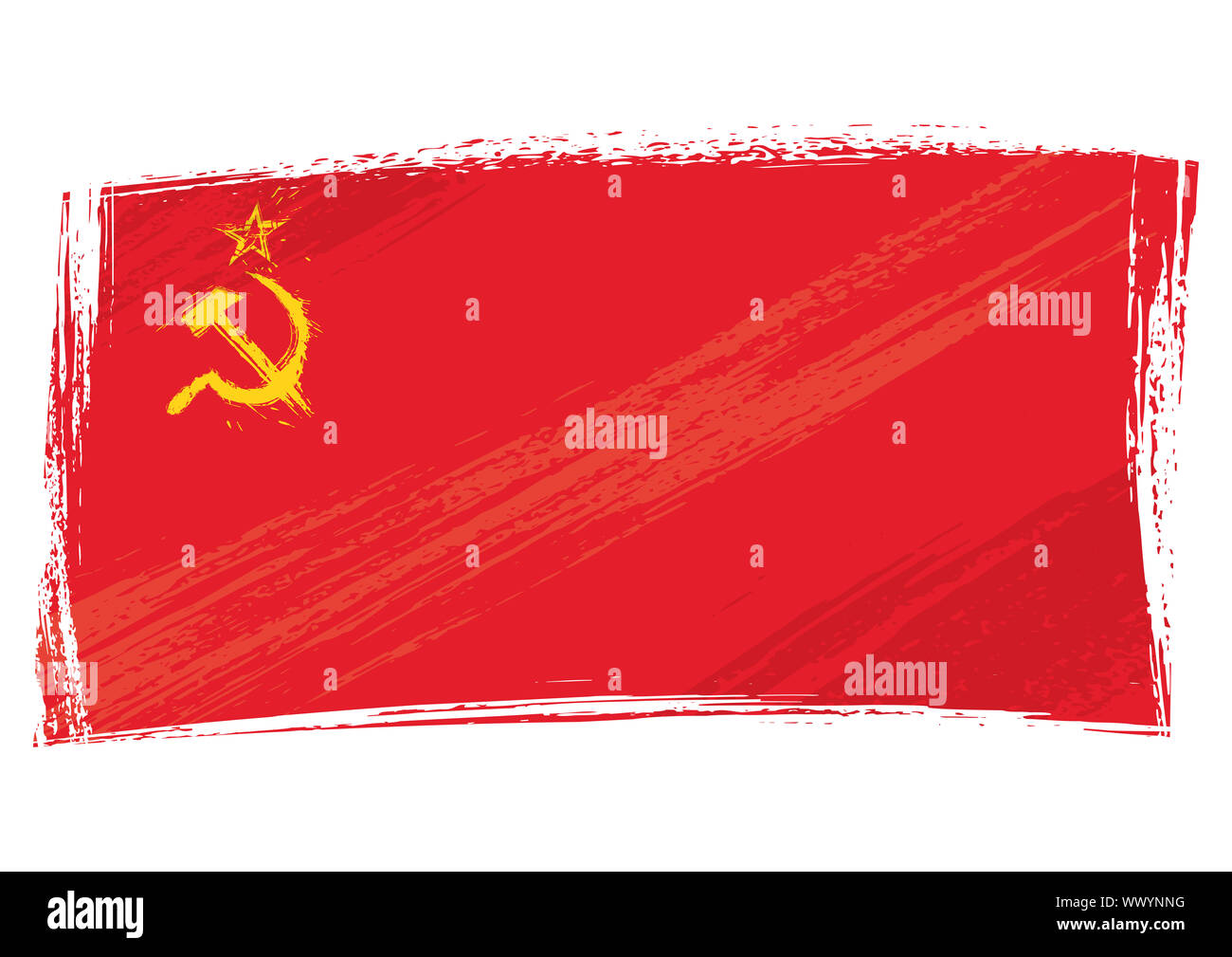 Grunge Soviet Union Flag Stock Photo Alamy