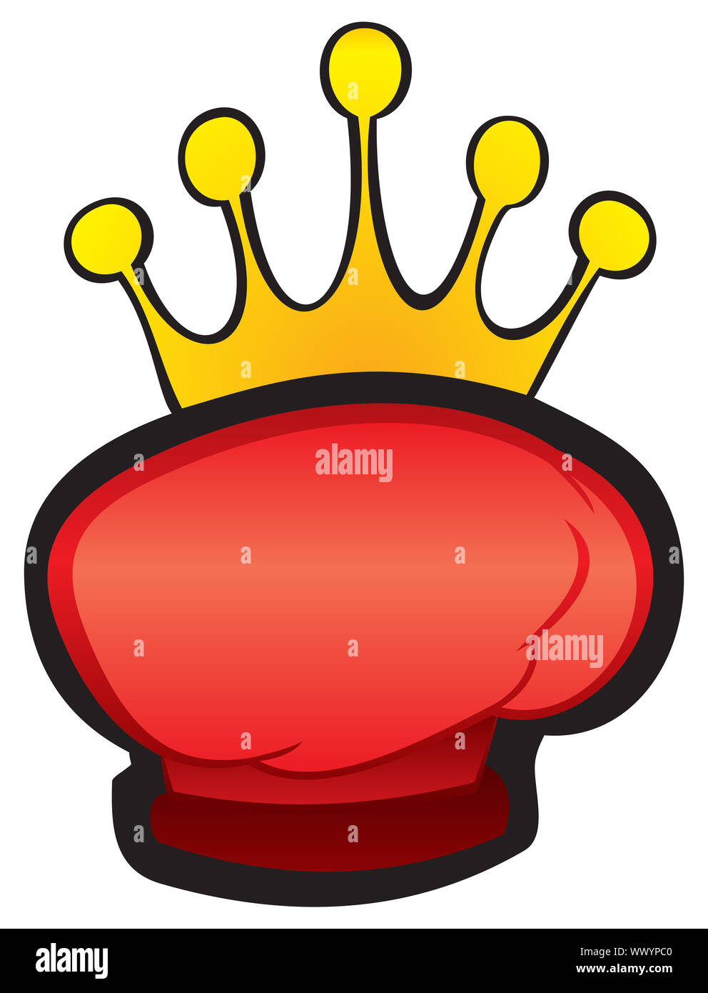 Fight winning symbol Stock Photo