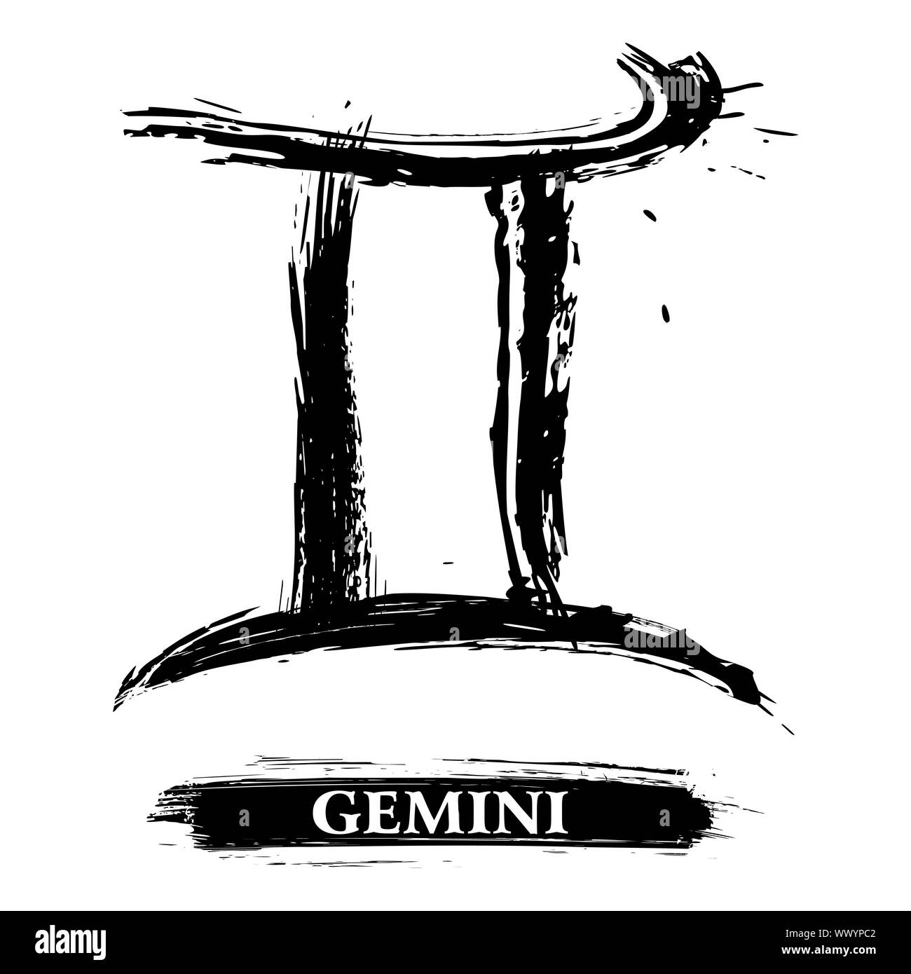 Gemini symbol Stock Photo