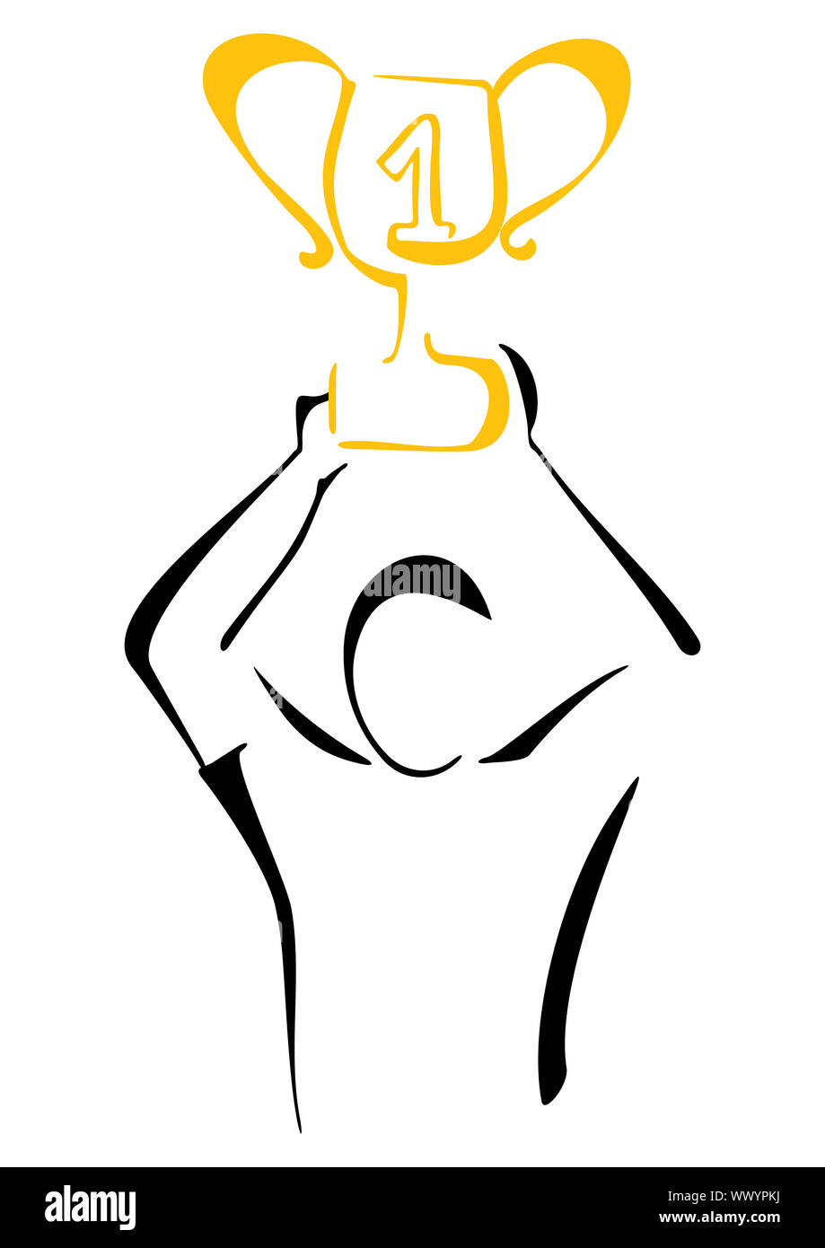 Podium winner silhouette hi-res stock photography and images - Alamy