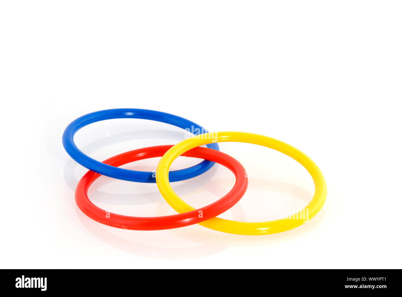 Magic rings for the illusionist or the magician Stock Photo