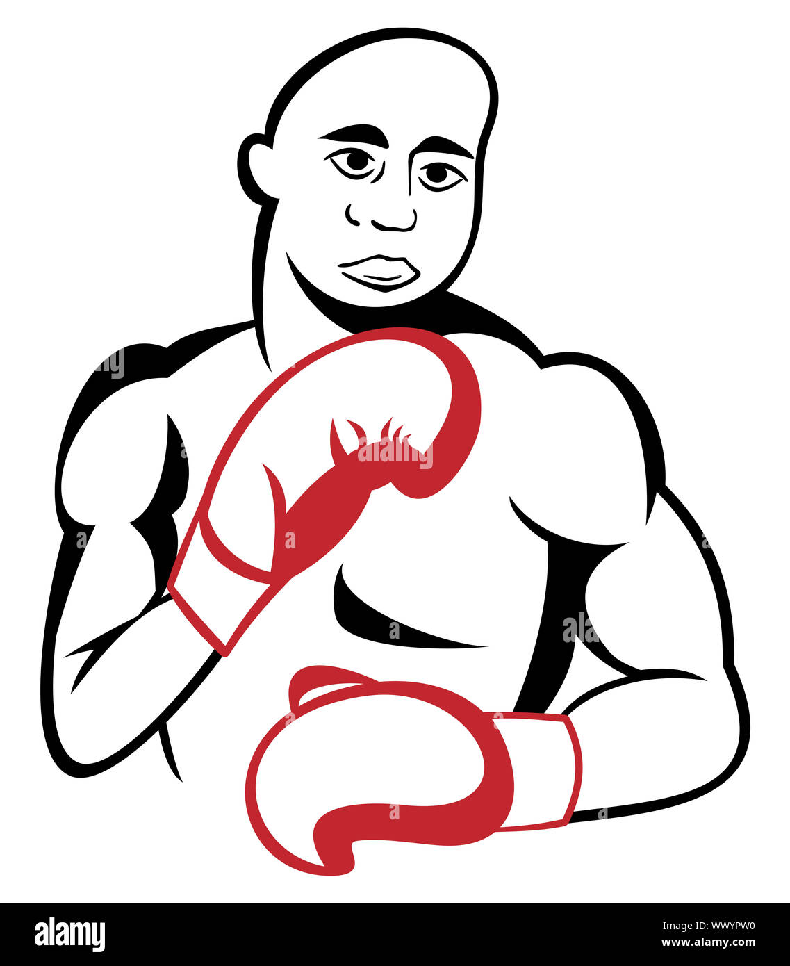 Boxer fighter Stock Photo