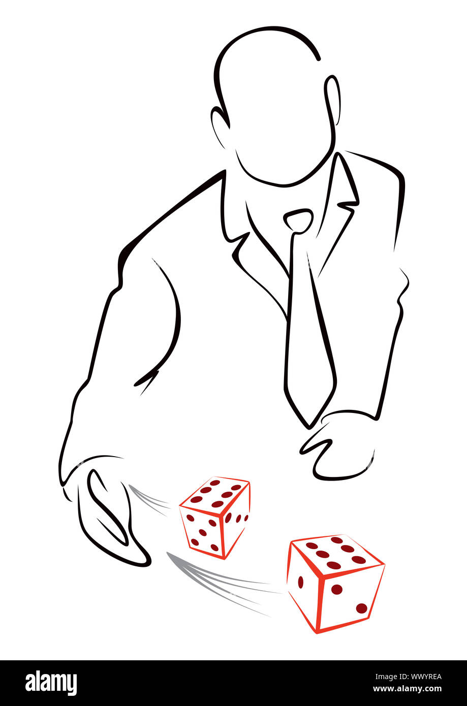 Rolling dice illustration hires stock photography and images Alamy