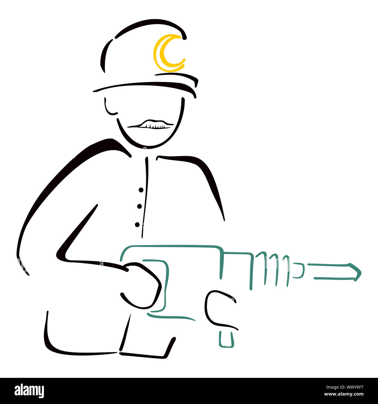 Mining worker helmet Cut Out Stock Images &amp; Pictures - Alamy