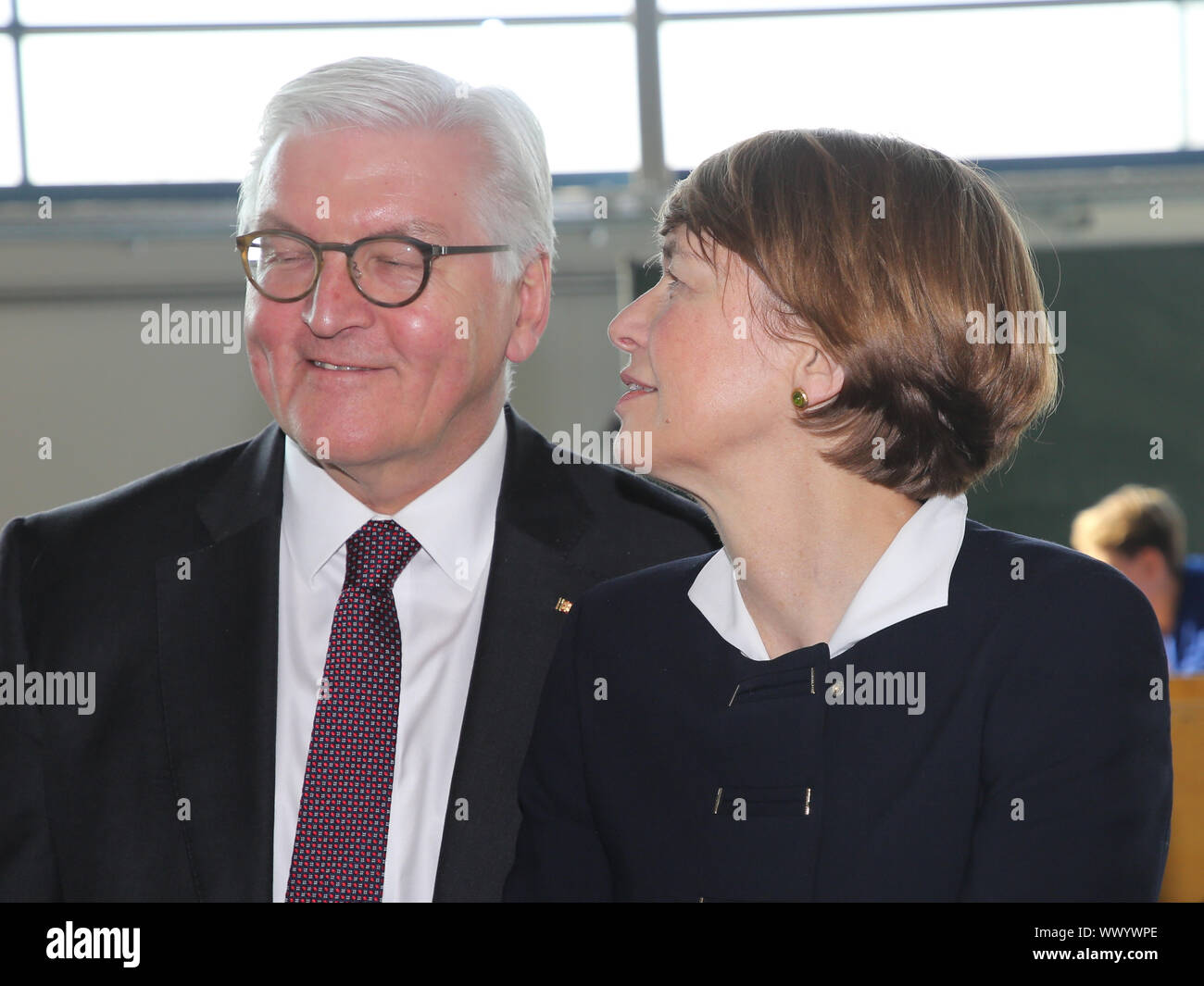 Federal President Federal Republic of Germany Dr.Frank-Walter Steinmeier , his wife Elke Büdenbender Stock Photo