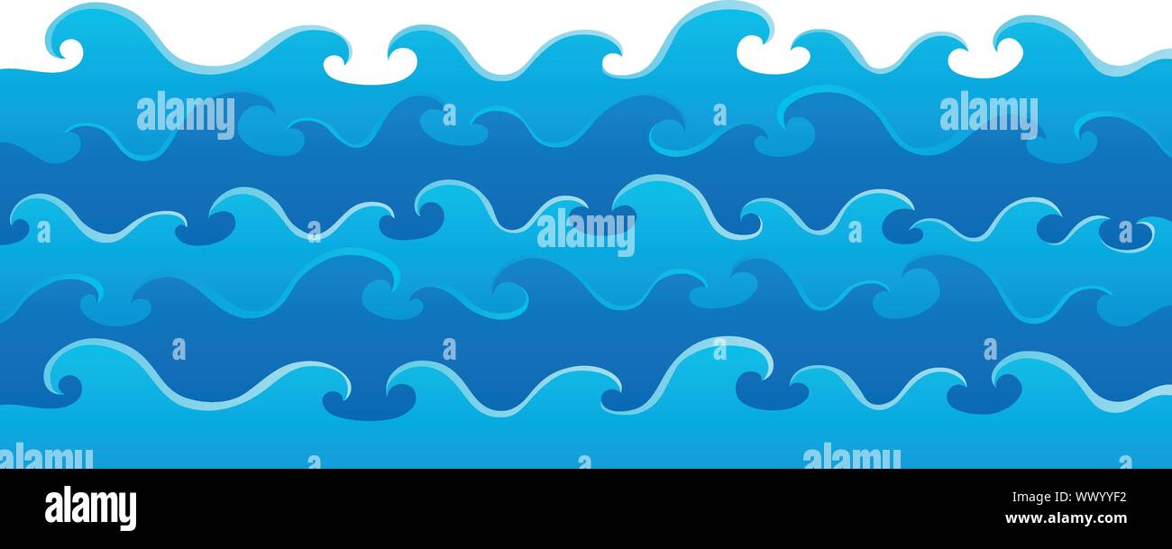 Waves theme image 5 Stock Vector