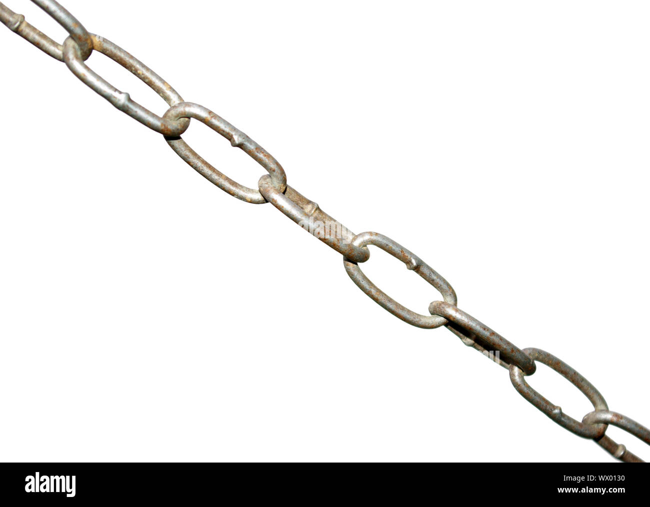 Chain Old Model An old chain is isolated on a white background Stock Photo - Alamy