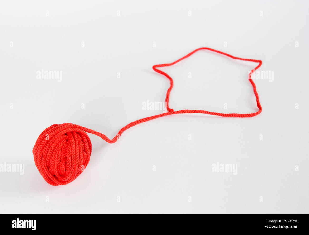 A house is done from a thread Stock Photo - Alamy