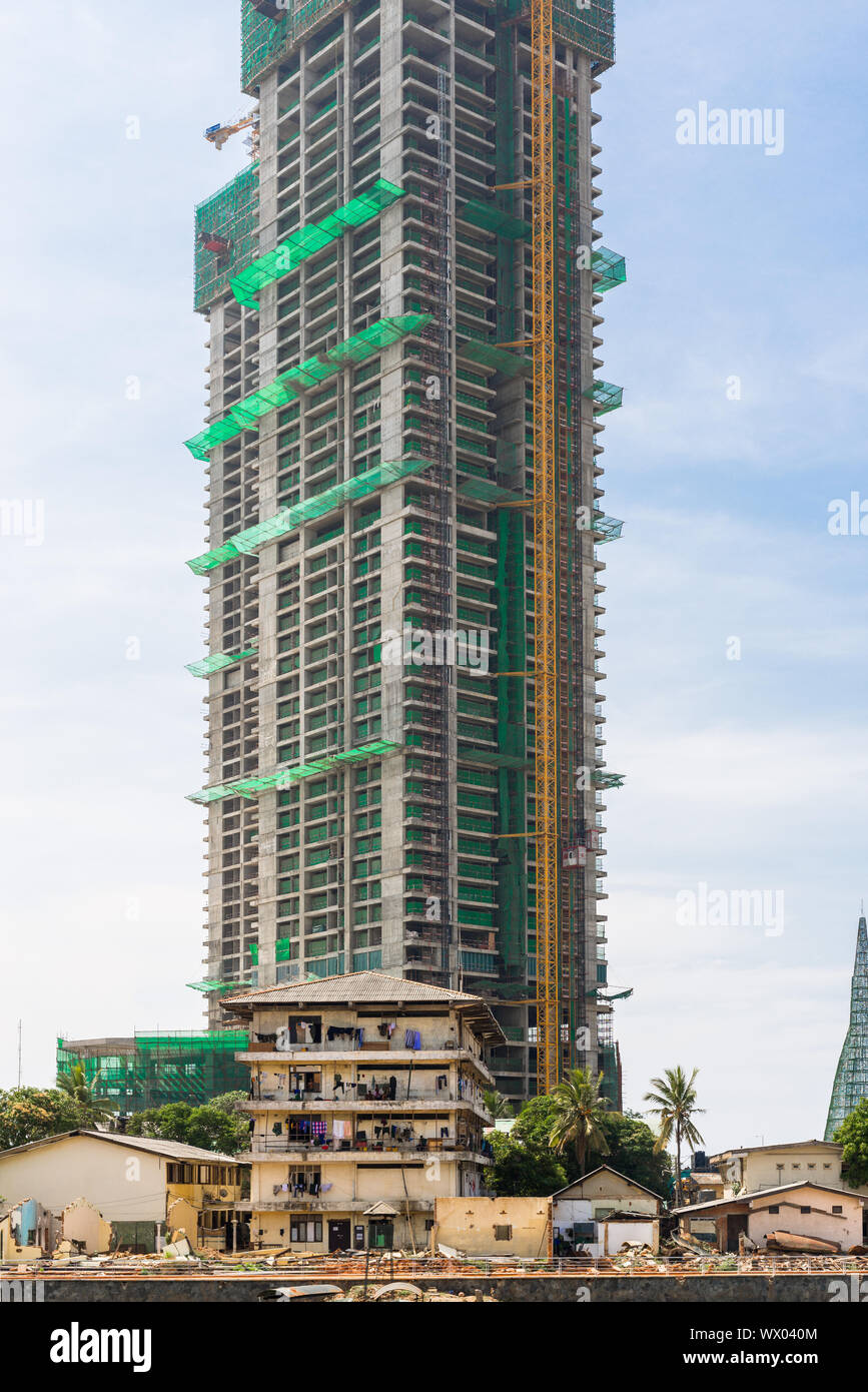 High rise buildings in the capital city Colombo on Sri Lanka Stock Photo