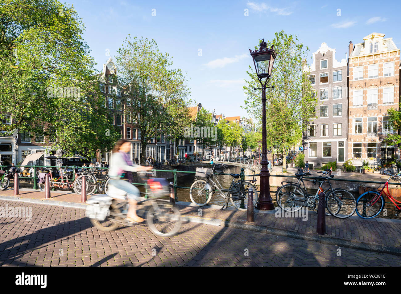 The Herengracht Canal in Amsterdam, North Holland, The Netherlands, Europe Stock Photo